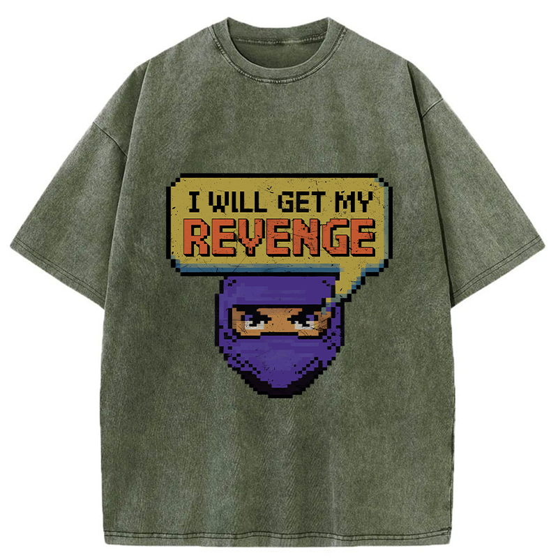 Tokyo-Tiger Japanese Revenge Ninja Washed T-Shirt
