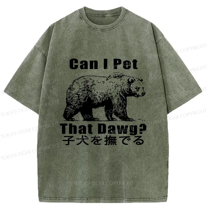 Tokyo-Tiger Pet The Bear Washed T-Shirt