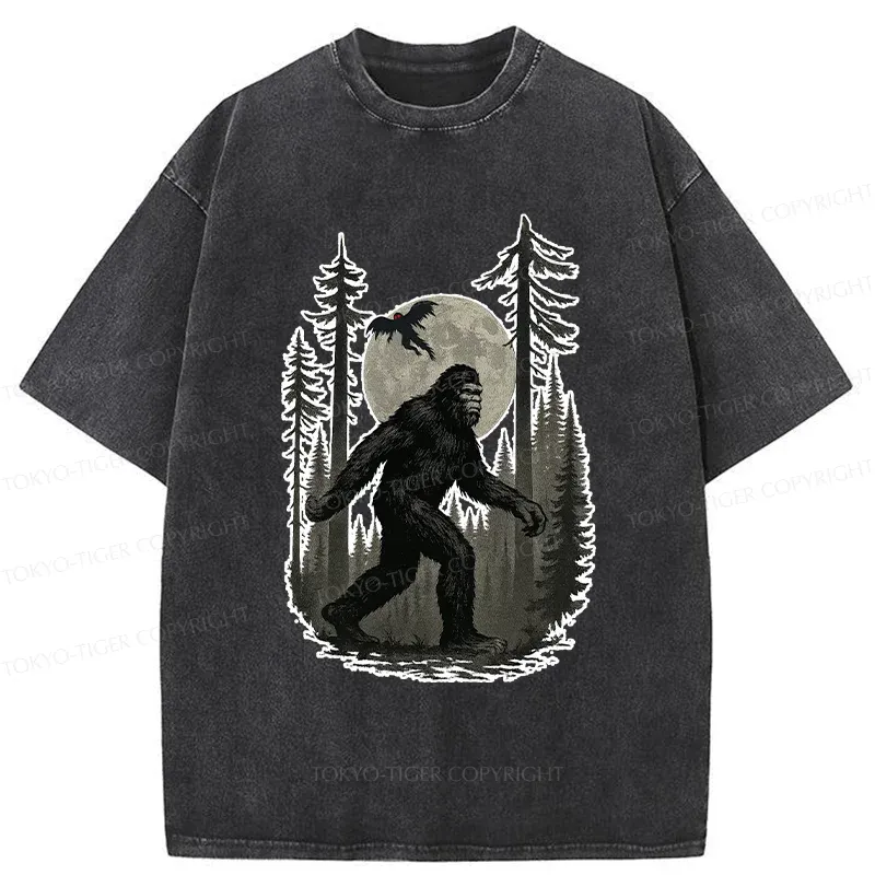 Tokyo-Tiger Adventures Of Bigfoot Washed T-Shirt