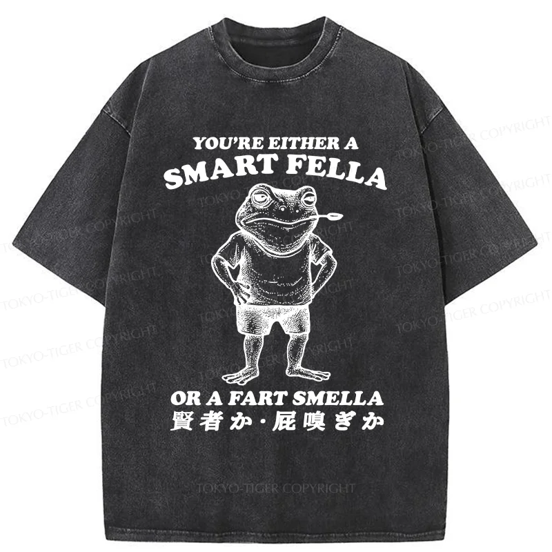 Tokyo-Tiger Farting Frog Washed T-Shirt
