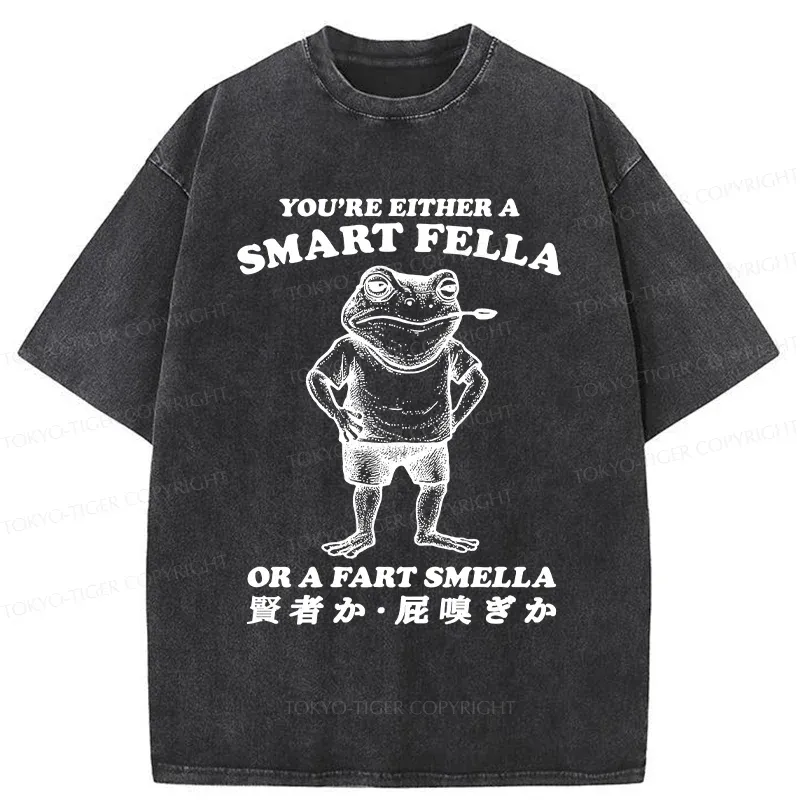 Tokyo-Tiger Farting Frog Washed T-Shirt