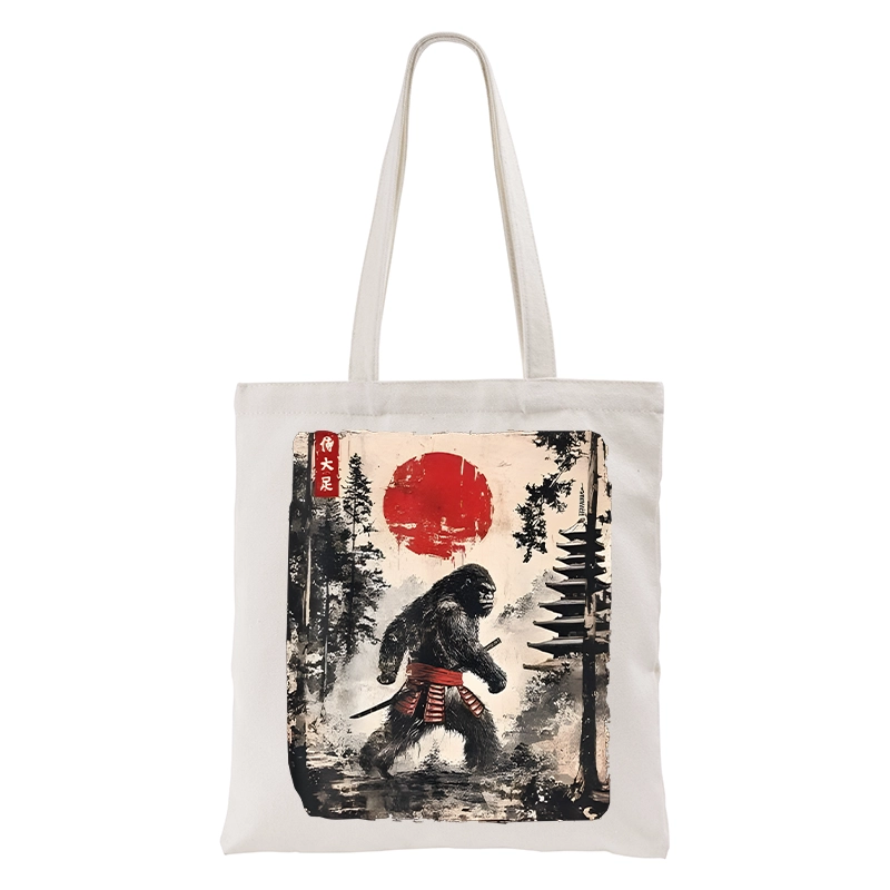 Tokyo-Tiger Japanese Samurai Bigfoot Tote Bag