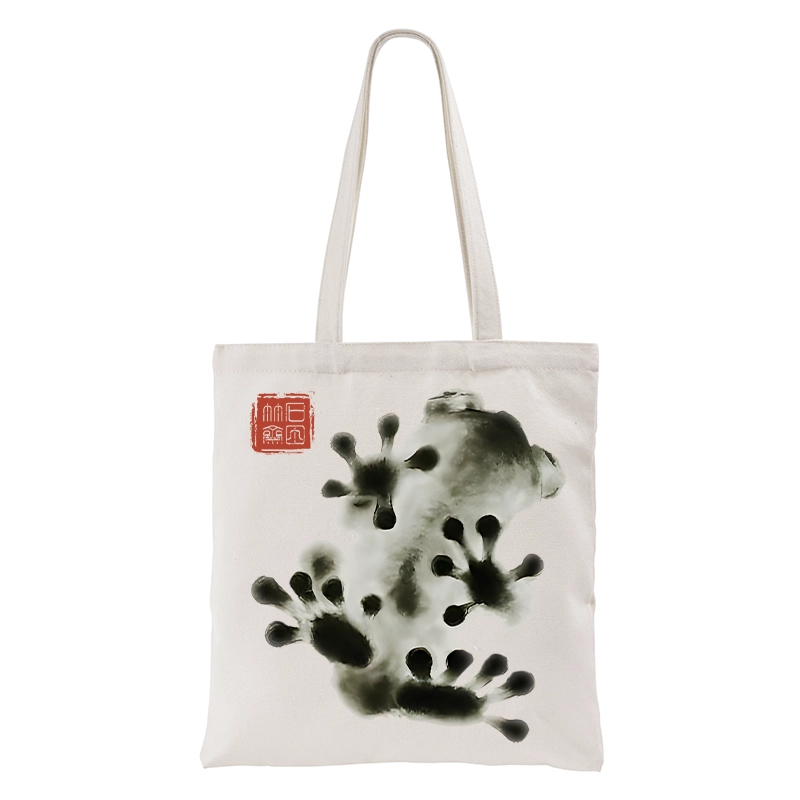 Tokyo-Tiger Ink Painting Frog Tote Bag