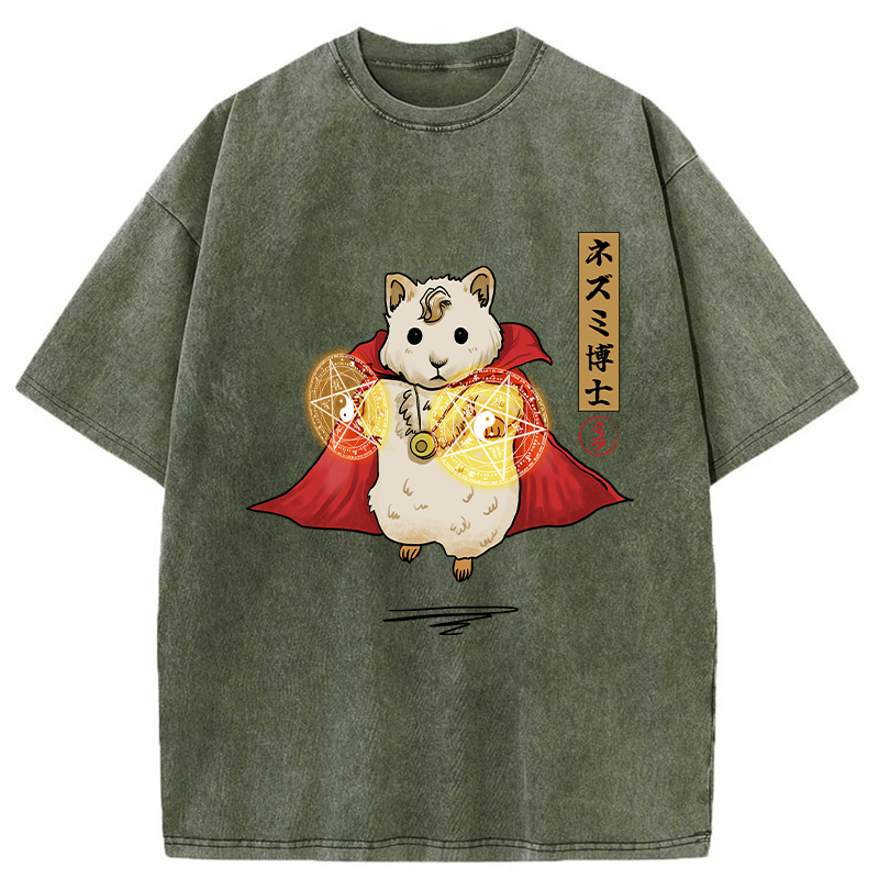 Tokyo-Tiger Doctor Mouse Japanese Washed T-Shirt
