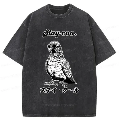 Tokyo-Tiger Keep Cool Pigeon Washed T-Shirt