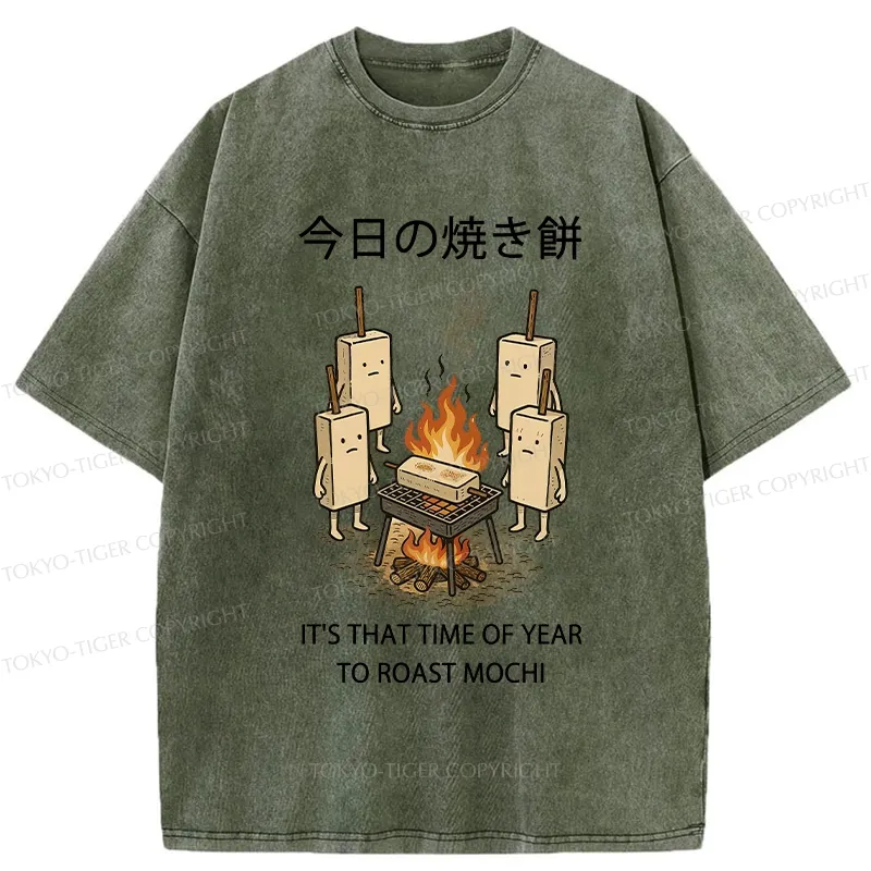 Tokyo-Tiger Today's Roast Mochi Washed T-Shirt