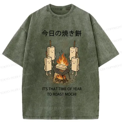 Tokyo-Tiger Today's Roast Mochi Washed T-Shirt