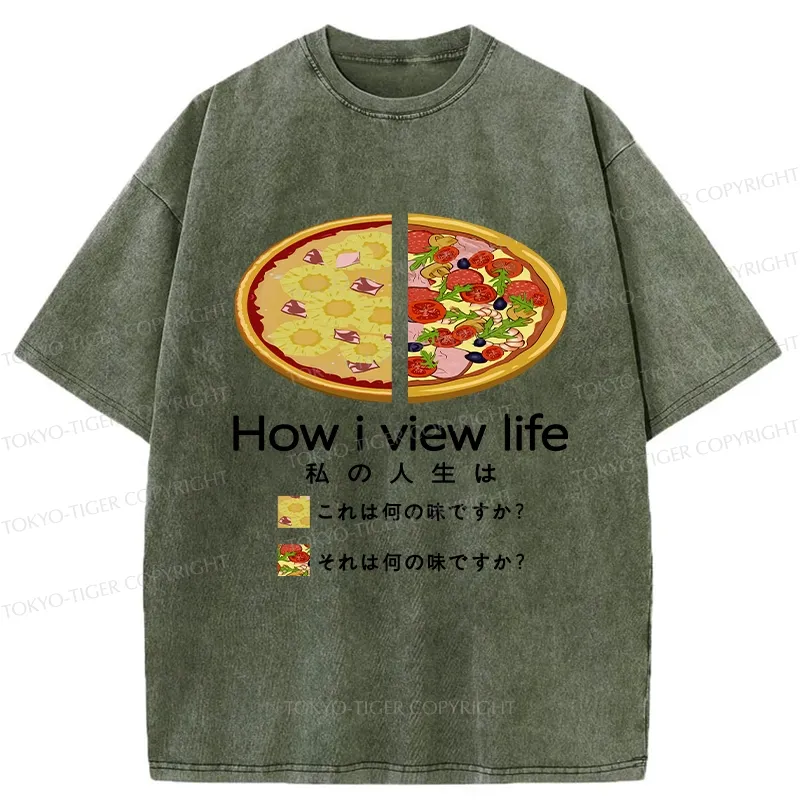 Tokyo-Tiger How I View Life Washed T-Shirt