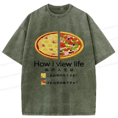 Tokyo-Tiger How I View Life Washed T-Shirt