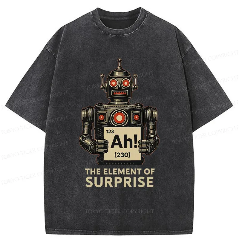 Tokyo-Tiger Machine Gets Surprised Washed T-Shirt