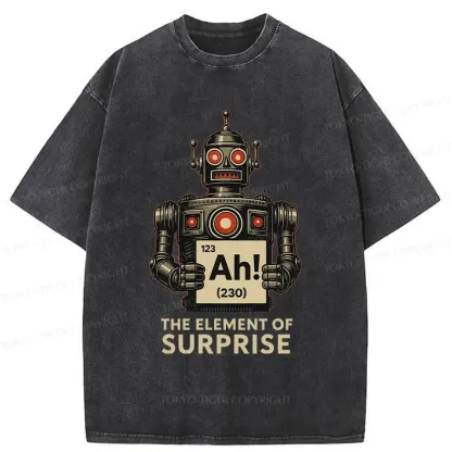 Tokyo-Tiger Machine Gets Surprised Washed T-Shirt