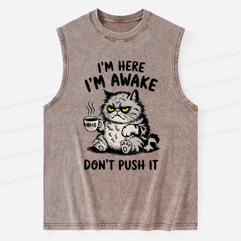 Tokyo-Tiger Tired Cat Washed Tank