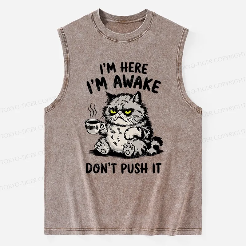 Tokyo-Tiger Tired Cat Washed Tank