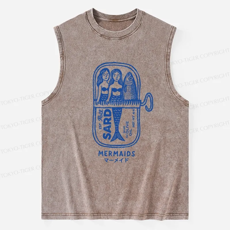 Tokyo-Tiger Mermaid Can Washed Tank