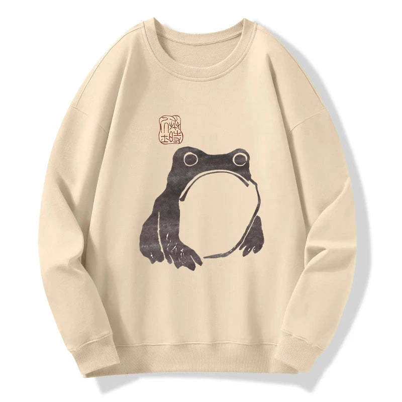 Tokyo-Tiger Matsumoto Hoji woodblock print frog Sweatshirt