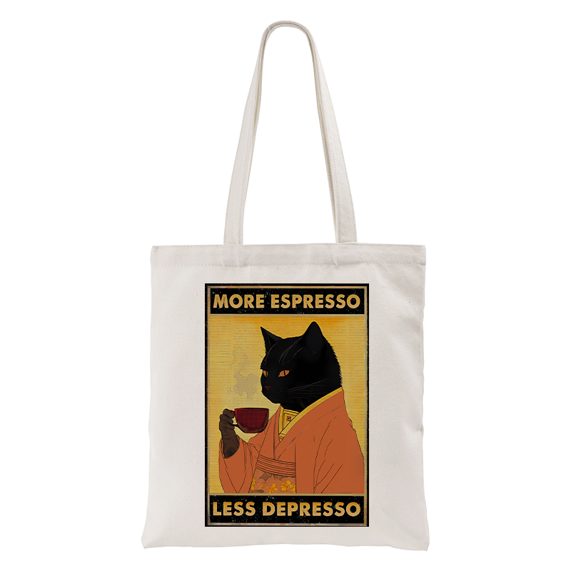 Tokyo-Tiger Increase Espresso Decrease Distress Tote Bag