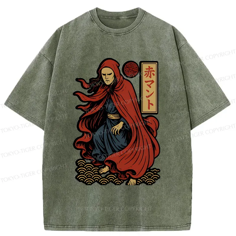 Tokyo-Tiger What Color Toilet Paper Do You Want? Washed T-Shirt