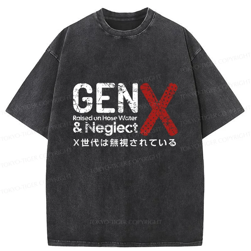 Tokyo-Tiger Neglected Generation X Washed T-Shirt