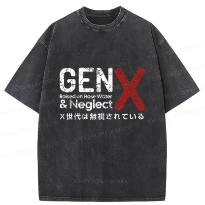 Tokyo-Tiger Neglected Generation X Washed T-Shirt