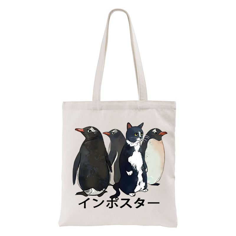 Tokyo-Tiger Imposter Among Penguins Tote Bag Sale