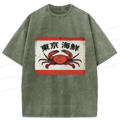 Tokyo-Tiger Tokyo Seafood Washed T-Shirt