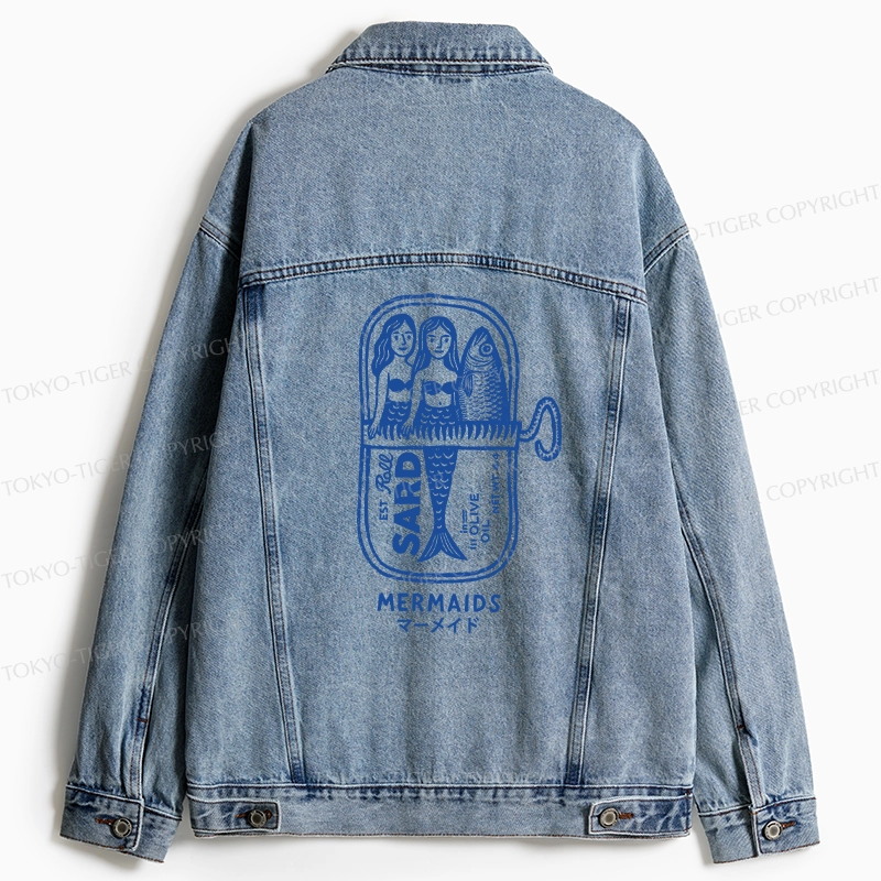 Tokyo-Tiger Mermaid Can Jean Jacket