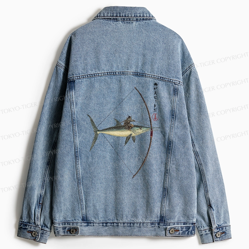 Tokyo-Tiger I Am Speed Jean Jacket