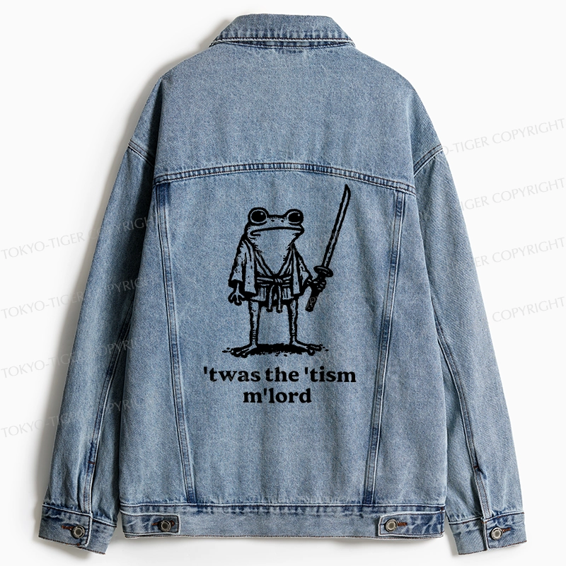 Tokyo-Tiger Focused Samurai Frog Jean Jacket