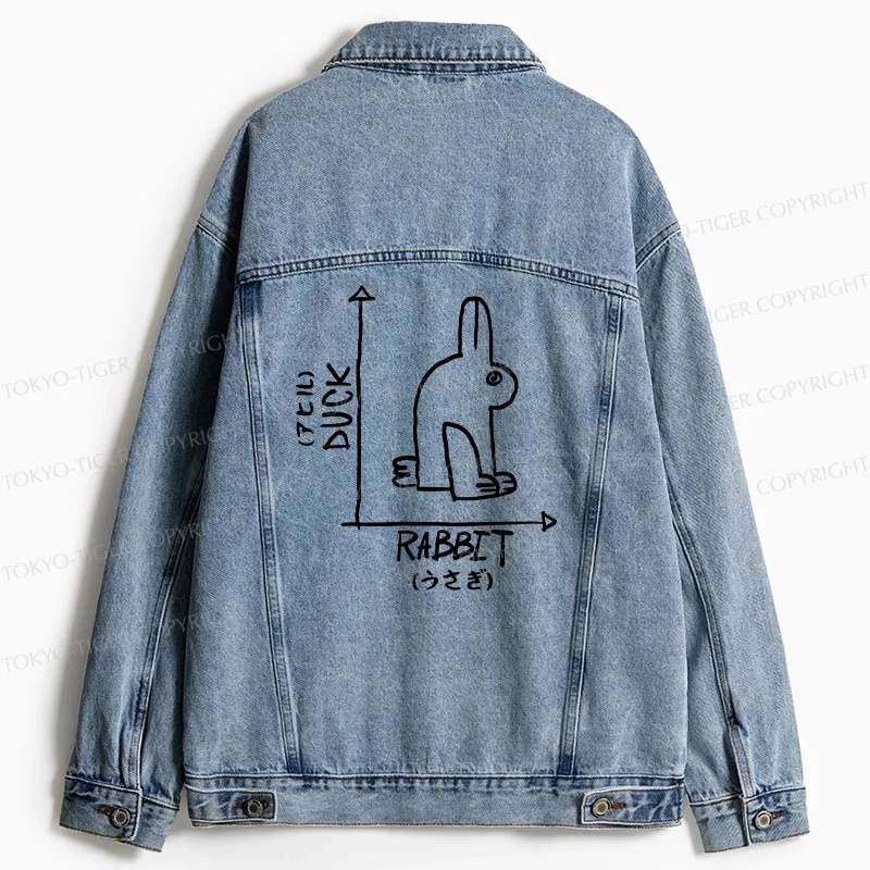 Tokyo-Tiger A Rabbit And A Duck Jean Jacket