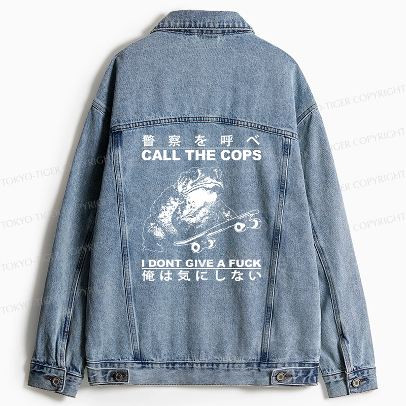 Tokyo-Tiger I Don't Care Jean Jacket