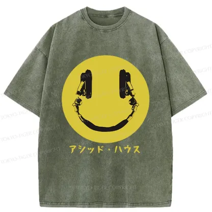 Tokyo-Tiger House Music Washed T-Shirt