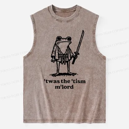 Tokyo-Tiger Focused Samurai Frog Washed Tank