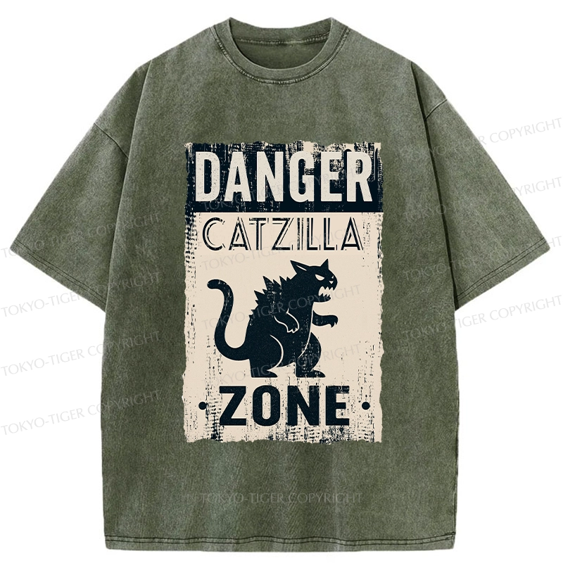 Tokyo-Tiger Danger Zone Washed T-Shirt