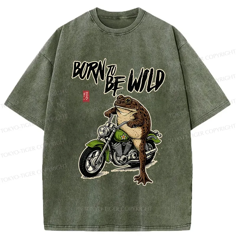 Tokyo-Tiger Born To Be Wild Washed T-Shirt