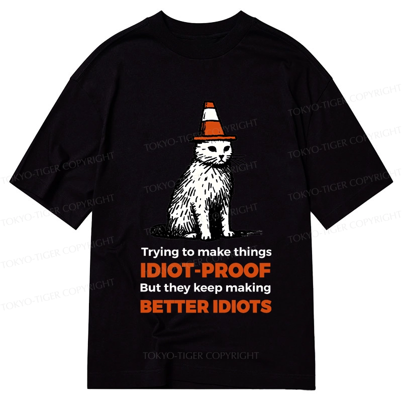 Tokyo-Tiger Stupid Cat Classic T-Shirt