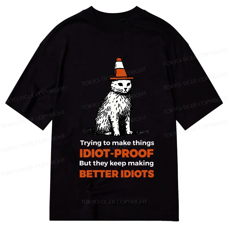 Tokyo-Tiger Stupid Cat Classic T-Shirt