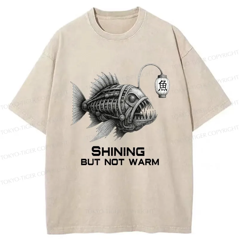 Tokyo-Tiger Shining But Not Warm Washed T-Shirt