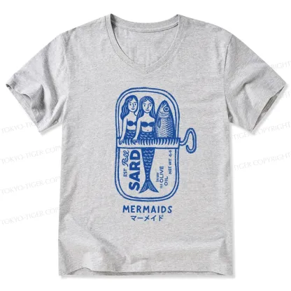 Tokyo-Tiger Mermaid Can V-Neck Classic T-Shirt