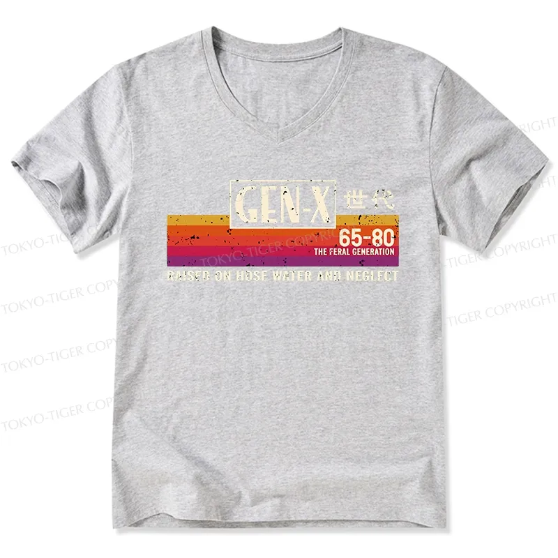 Tokyo-Tiger X Era Retro V-Neck Classic T-Shirt