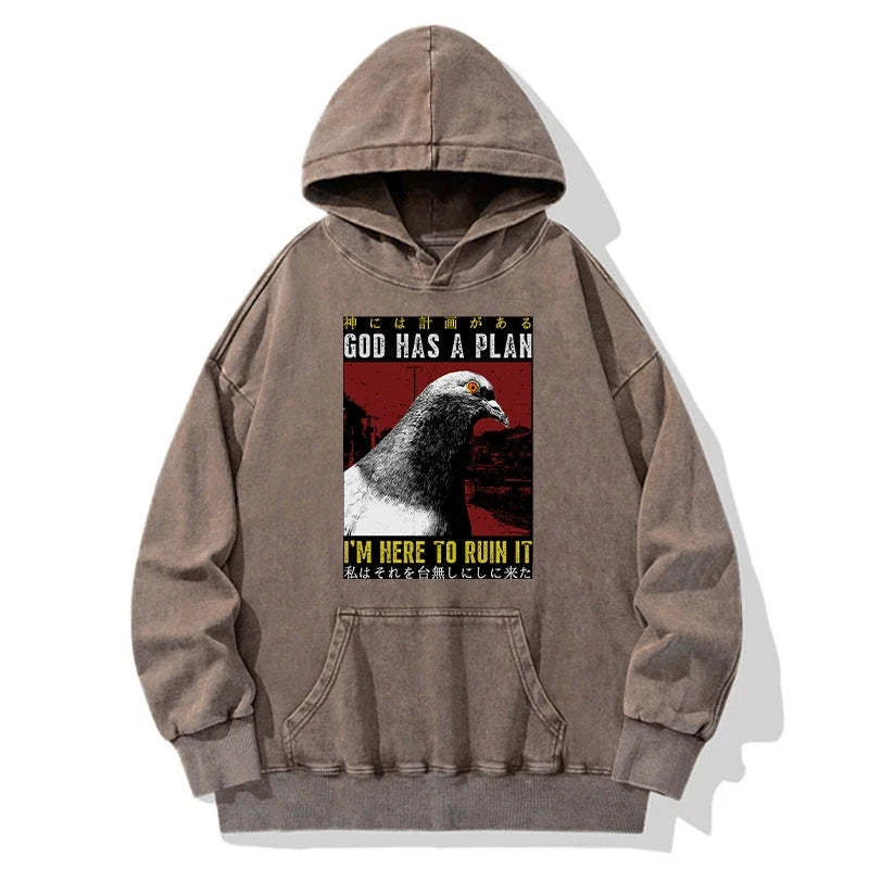 Tokyo-Tiger Pigeons That Want To Break The Plan Washed Hoodie Sale