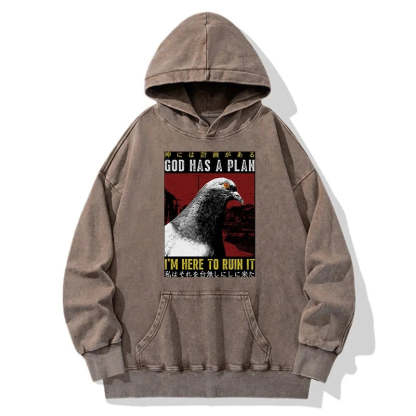 Tokyo-Tiger Pigeons That Want To Break The Plan Washed Hoodie