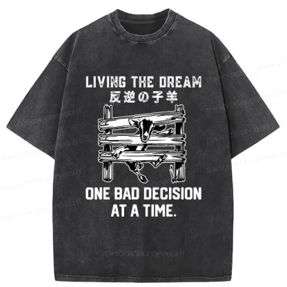 Tokyo-Tiger Stuck Lamb Washed T-Shirt