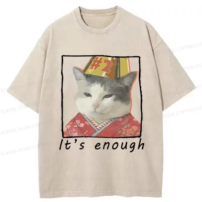 Tokyo-Tiger It's Enough Washed T-Shirt