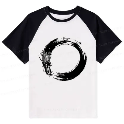 Tokyo-Tiger Dragon's Circle Raglan T-shirt