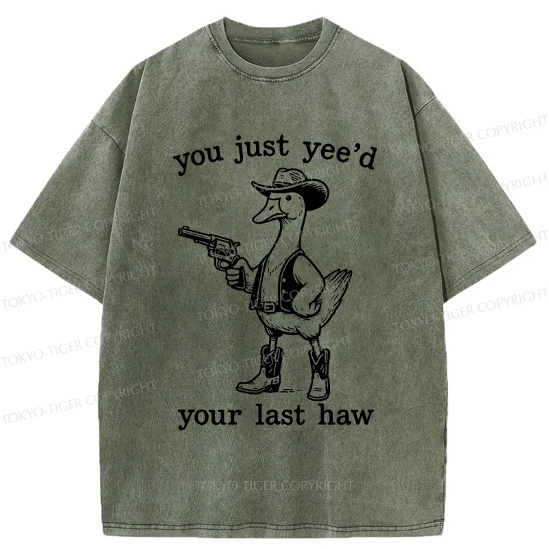 Tokyo-Tiger Handsome Goose Washed T-Shirt