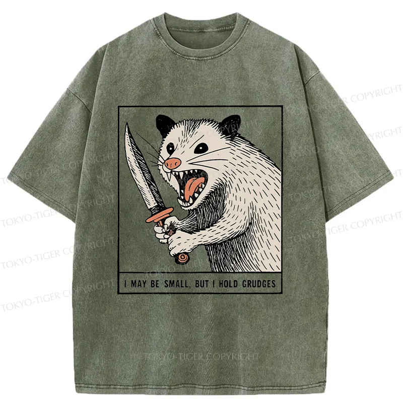 Tokyo-Tiger Possum With A Knife Washed T-Shirt