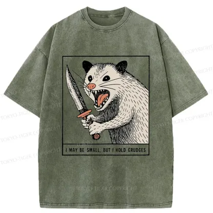 Tokyo-Tiger Possum With A Knife Washed T-Shirt
