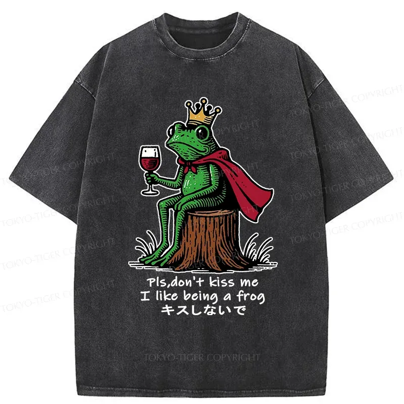 Tokyo-Tiger Just Want To Be A Frog Washed T-Shirt