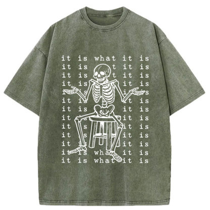 Tokyo-Tiger Helpless Skeleton Washed T-Shirt