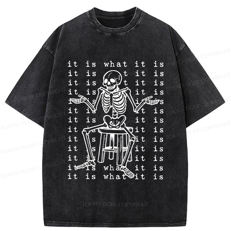 Tokyo-Tiger Helpless Skeleton Washed T-Shirt